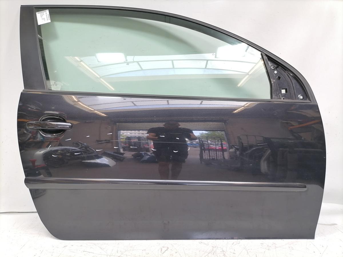 VW Golf 5 original T&uuml;r vorn rechts LC9Z Black Magic 3-T&uuml;rer Rohbau Bj.2006